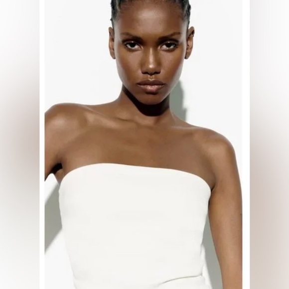 Zara strapless midi dress - Picture 4 of 8